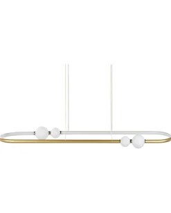Beliani Led-Riippuvalaisin Alumiini Kulta Feale Fashion