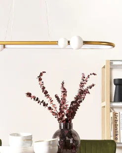 Beliani Led-Riippuvalaisin Alumiini Kulta Feale Fashion