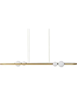 Beliani Led-Riippuvalaisin Alumiini Kulta Feale Fashion