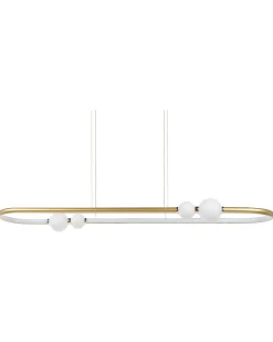 Beliani Led-Riippuvalaisin Alumiini Kulta Feale Fashion