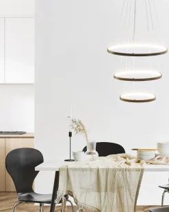 Beliani Led-Riippuvalaisin Alumiini Musta Atrek Cheap