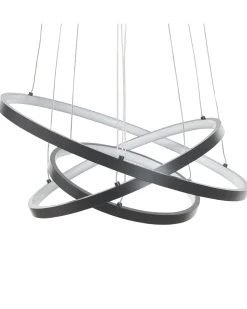 Beliani Led-Riippuvalaisin Alumiini Musta Atrek Cheap