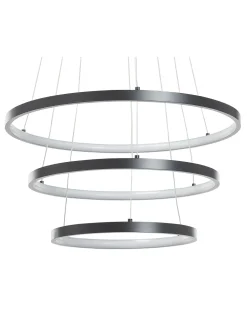 Beliani Led-Riippuvalaisin Alumiini Musta Atrek Cheap