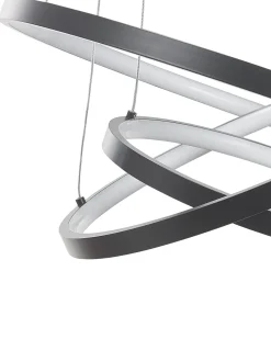 Beliani Led-Riippuvalaisin Alumiini Musta Atrek Cheap