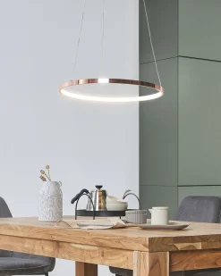 Beliani Led-Riippuvalaisin Alumiini Ruusukulta Jordan Discount