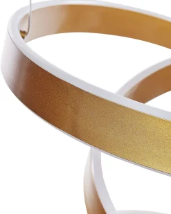 Beliani Led-Riippuvalaisin Alumiini Kulta Wanli Flash Sale