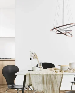 Beliani Led-Riippuvalaisin Alumiini Ruusukulta Atrek Hot