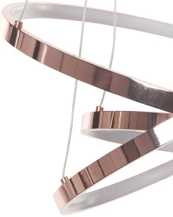 Beliani Led-Riippuvalaisin Alumiini Ruusukulta Atrek Hot