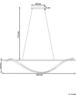Beliani Led-Riippuvalaisin Rauta Musta Bodri Online