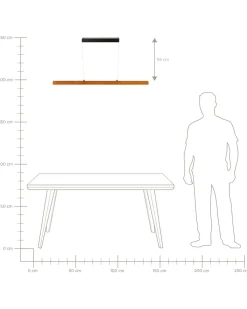 Beliani Led-Riippuvalaisin Tammi Tumma Puu Stewarts Clearance