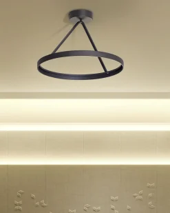 Beliani Led-Riippuvalaisin Teras Musta Agno Online