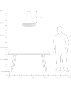 Beliani Led-Riippuvalaisin Teras Valkoinen Balili Fashion