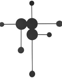 Beliani Led-Seinavalaisin 6 Polttimoa Metalli Musta Mariato Fashion