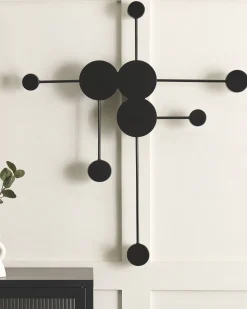 Beliani Led-Seinavalaisin 6 Polttimoa Metalli Musta Mariato Fashion