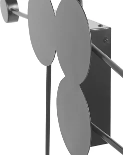 Beliani Led-Seinavalaisin 6 Polttimoa Metalli Musta Mariato Fashion