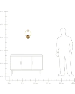 Beliani Led-Seinavalaisin Metalli Kulta Ponuga Online