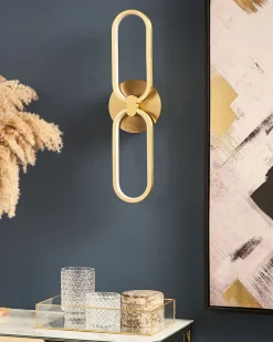 Beliani Led-Seinavalaisin Teras Kulta Krang Cheap