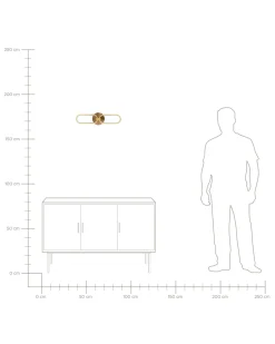 Beliani Led-Seinavalaisin Teras Kulta Krang Cheap