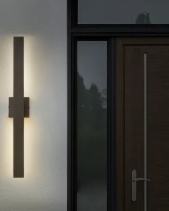 Beliani Led-Ulkoseinavalaisin Musta Melgam Shop