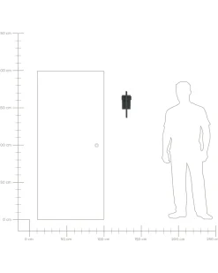 Beliani Led-Ulkoseinavalaisin Musta Kelty Hot