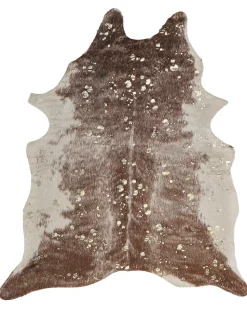 Beliani Lehman Tekotalja Taplat Ruskea/Kulta 150 X 200 Cm Bogong Flash Sale