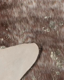 Beliani Lehman Tekotalja Taplat Ruskea/Kulta 150 X 200 Cm Bogong Flash Sale