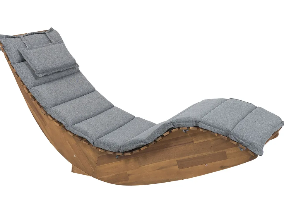 Beliani Lepotuoli Harmaalla Pehmusteella Brescia Sale