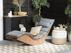 Beliani Lepotuoli Harmaalla Pehmusteella Brescia Sale