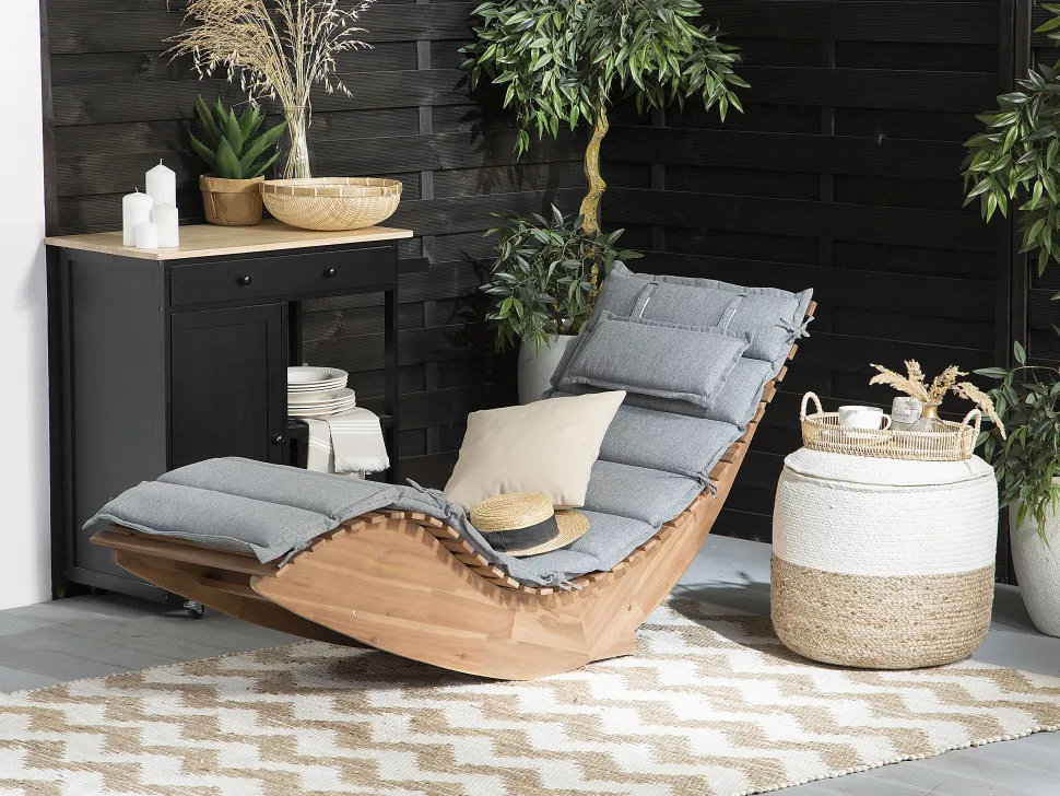 Beliani Lepotuoli Harmaalla Pehmusteella Brescia Sale