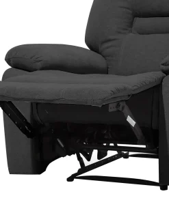 Beliani Lepotuoli Kankainen Tummanharmaa Bergen Clearance