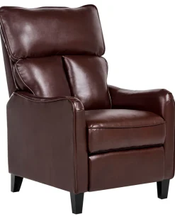 Beliani Lepotuoli Keinonahkainen Ruskea Royston Cheap