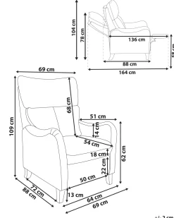 Beliani Lepotuoli Keinonahkainen Ruskea Royston Cheap