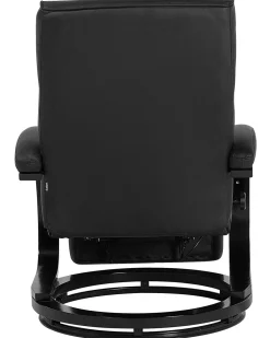 Beliani Lepotuoli Keinonahkainen Musta Might Cheap