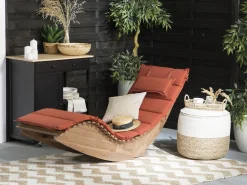 Beliani Lepotuoli Punaisella Pehmusteella Brescia Outlet