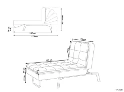 Beliani Lepotuoli Sametti Smaragdinvihrea Loiret New