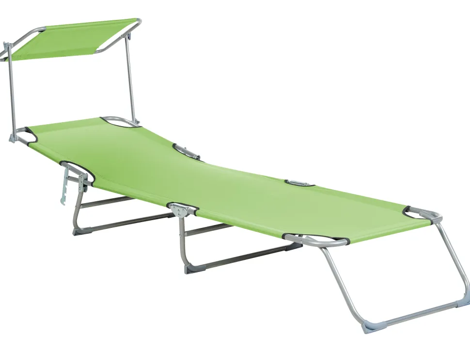 Beliani Limenvihrea Teraksinen Aurinkotuoli Katoksella Foligno Best