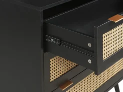 Beliani Lipasto 3 Laatikkoa Musta Opoco Sale