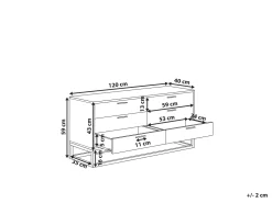 Beliani Lipasto 6 Laatikkoa Tumma Puu Delta Best Sale