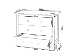Beliani Lipasto 3 Laatikkoa Valkoinen Torrance Best Sale