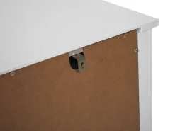 Beliani Lipasto 6 Laatikkoa Valkoinen Winchester Store