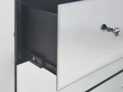 Beliani Lipasto Peililasi 4 Laatikkoa Hopea Nesle Fashion