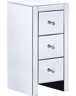 Beliani Lipasto Peililasi 3 Laatikkoa Hopea Lorris Best Sale