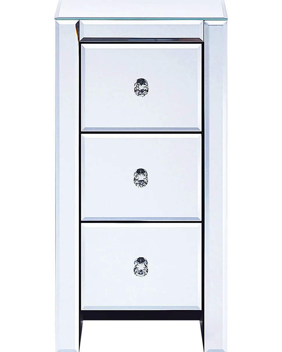 Beliani Lipasto Peililasi 3 Laatikkoa Hopea Lorris Best Sale