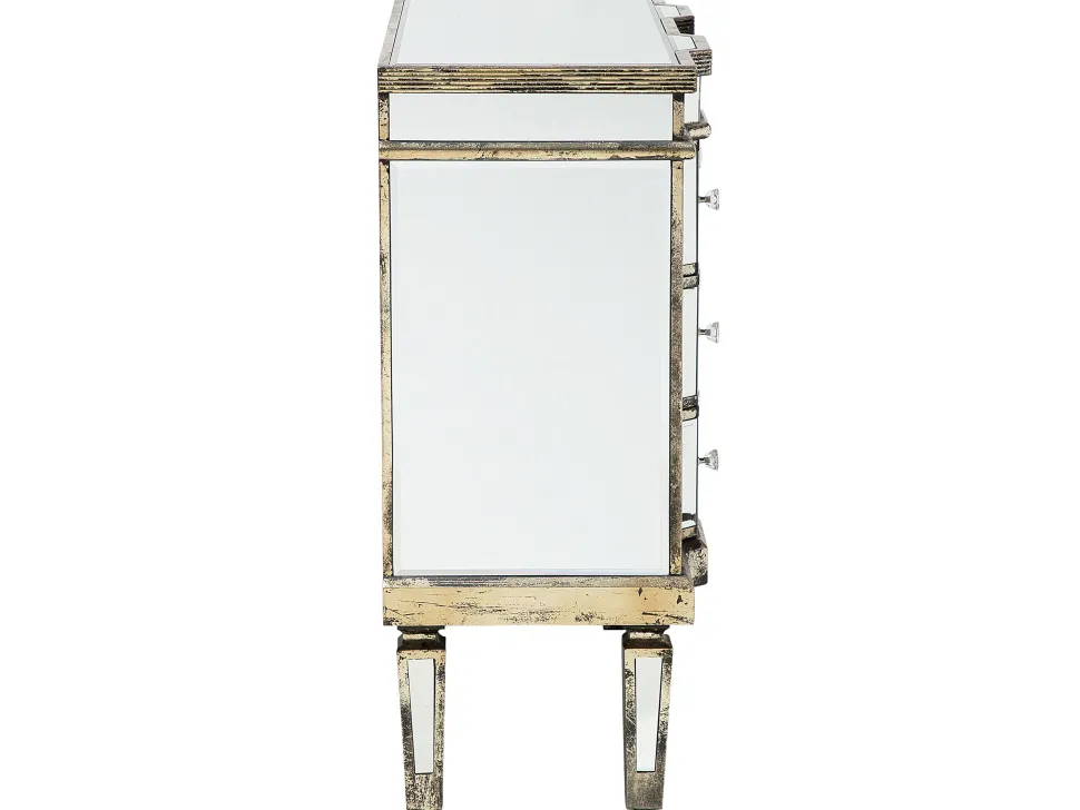 Beliani Lipasto Peililasi 6 Laatikkoa Hopea Mozela Cheap