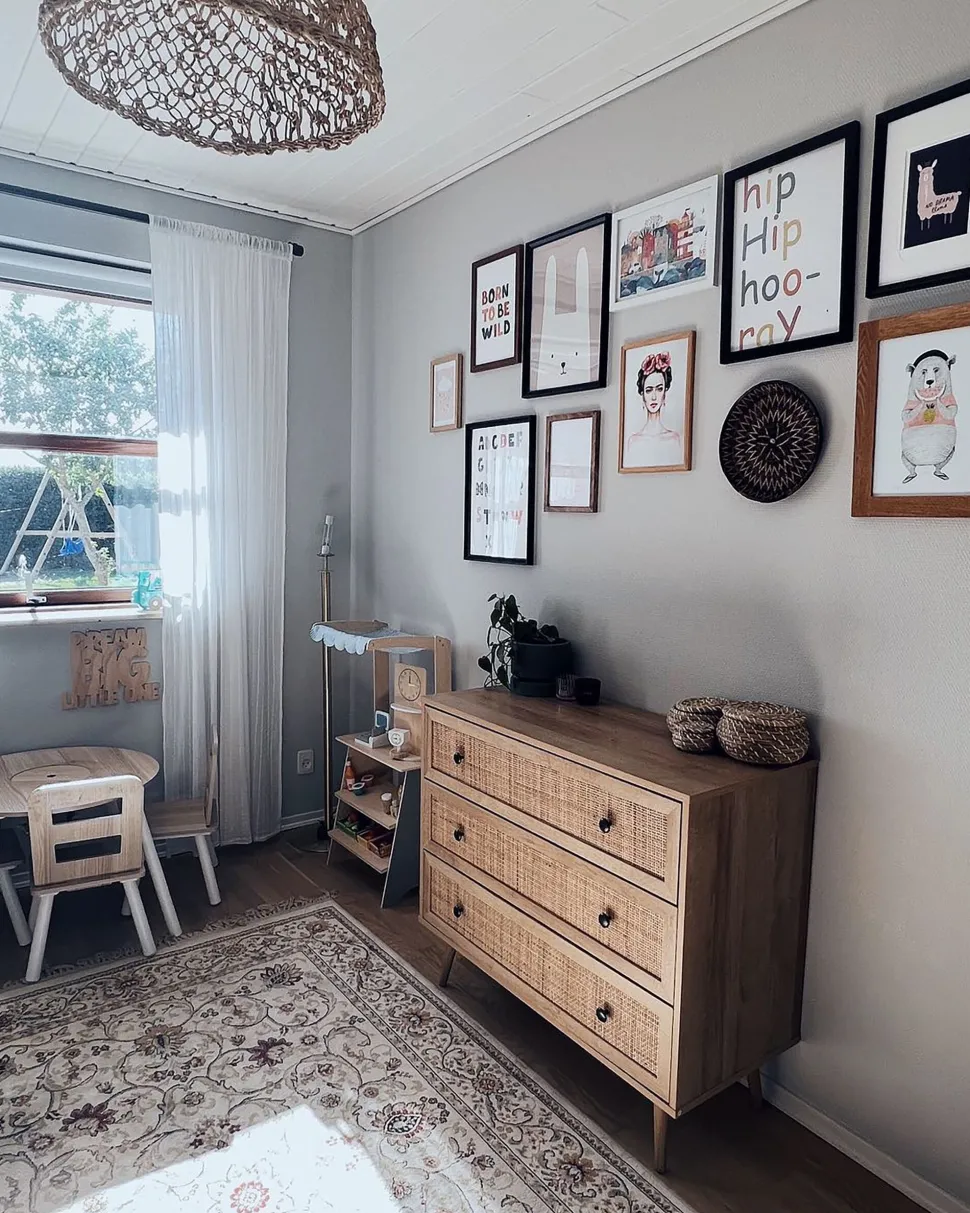 Beliani Lipasto Rottinki 3 Laatikkoa Vaalea Puu Ponca Cheap