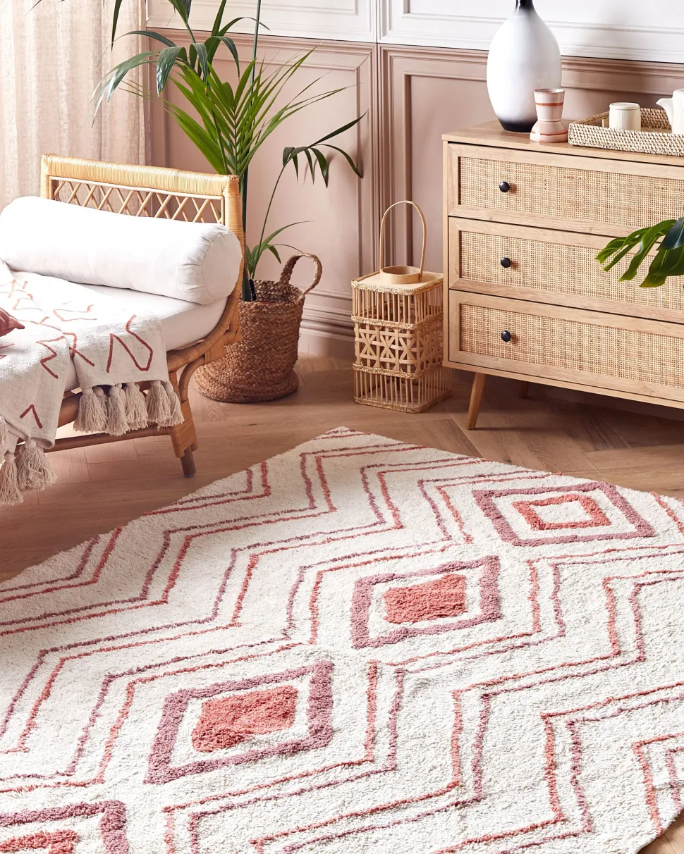 Beliani Lipasto Rottinki 3 Laatikkoa Vaalea Puu Ponca Cheap