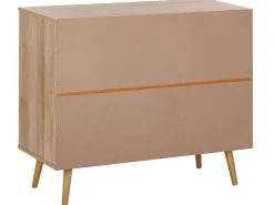 Beliani Lipasto Rottinki 3 Laatikkoa Vaalea Puu Ponca Cheap