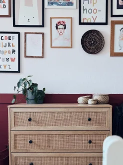 Beliani Lipasto Rottinki 3 Laatikkoa Vaalea Puu Ponca Cheap