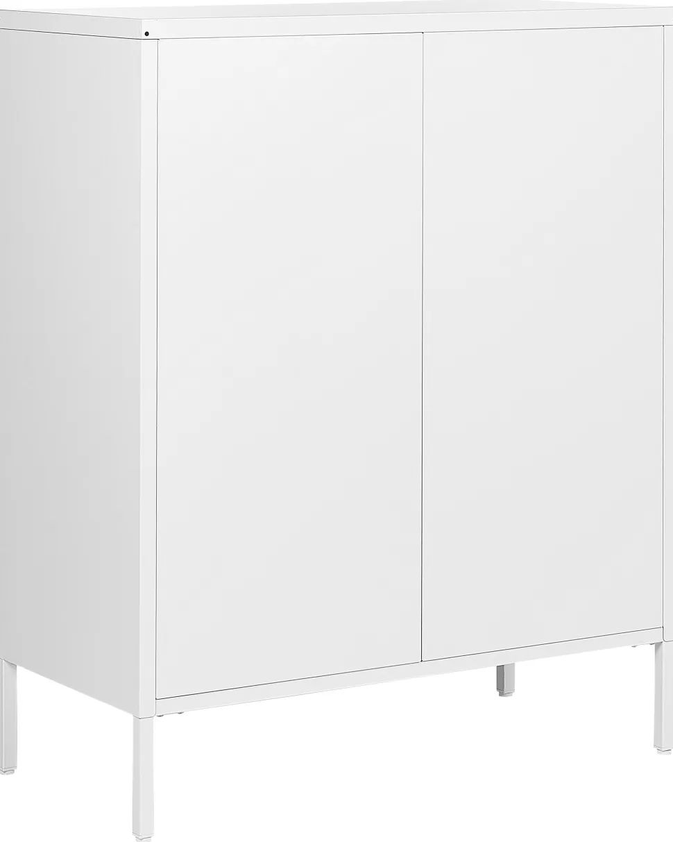 Beliani Lipasto Teras 4 Laatikkoa Valkoinen Enago Best Sale