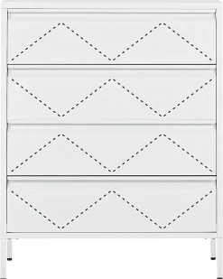 Beliani Lipasto Teras 4 Laatikkoa Valkoinen Matana Flash Sale